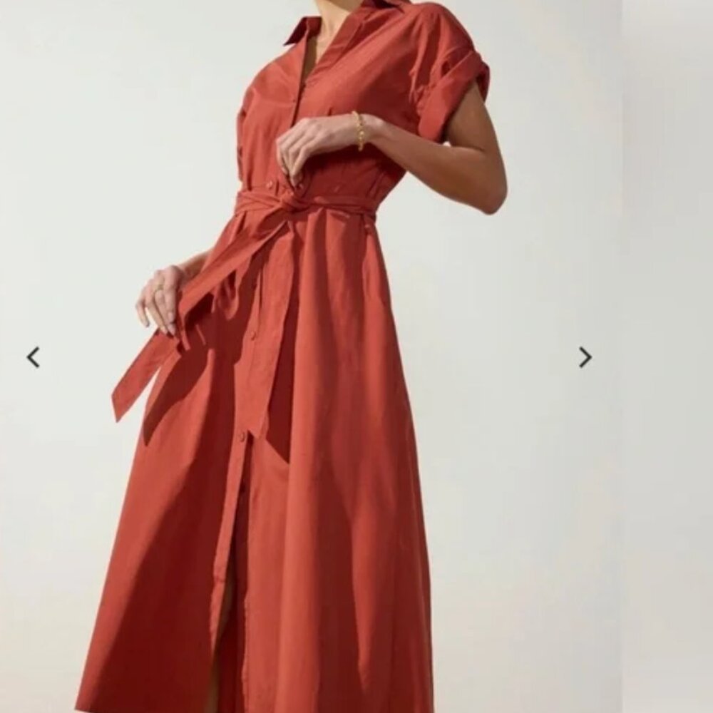 Brochu Walker Fia Belted Dress- NWT